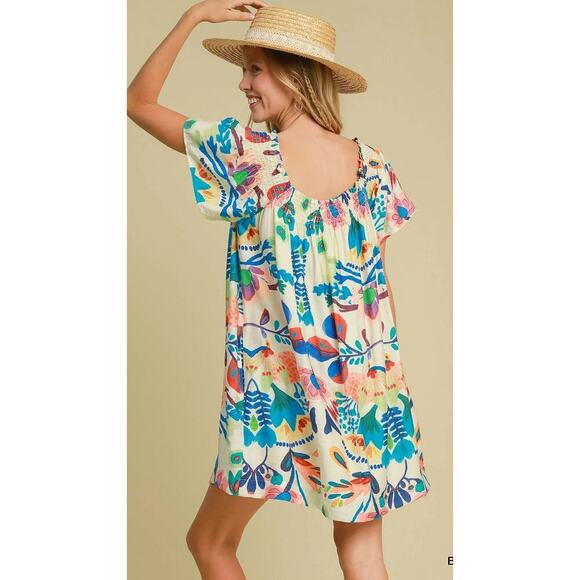 Umgee Garden Floral Mini Dress - Picture 2 of 2